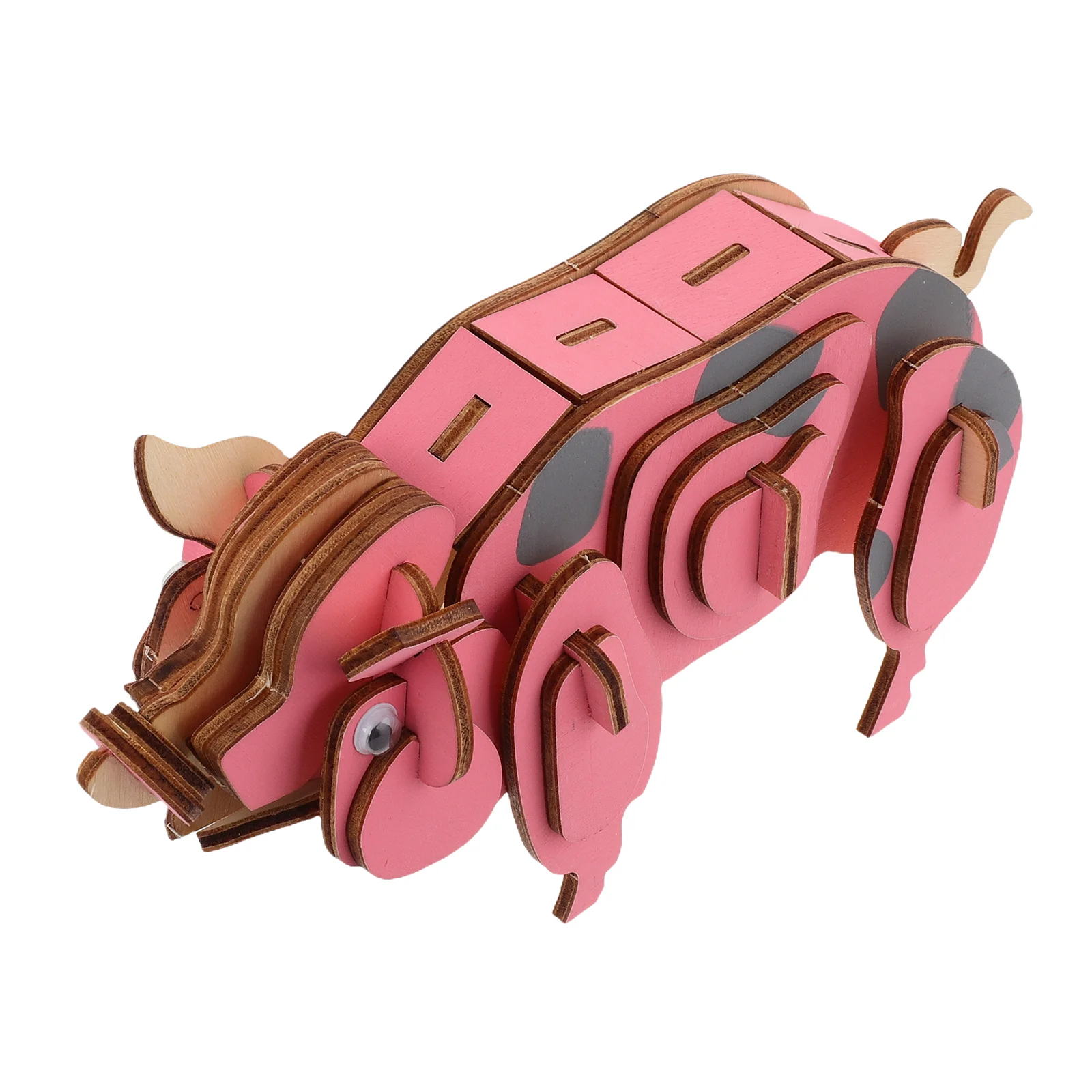 

3 D Wooden Puzzle Puzzles Animal Building Kits Suite 3d for Kids Child Puppy Toys