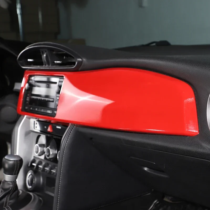 ABS Carbon Style Car Dashboard Decorative Trim Navigation Screen Frame Cover For Toyota FT86 GT86 Subaru BRZ ZC6 2012-2020 view 3