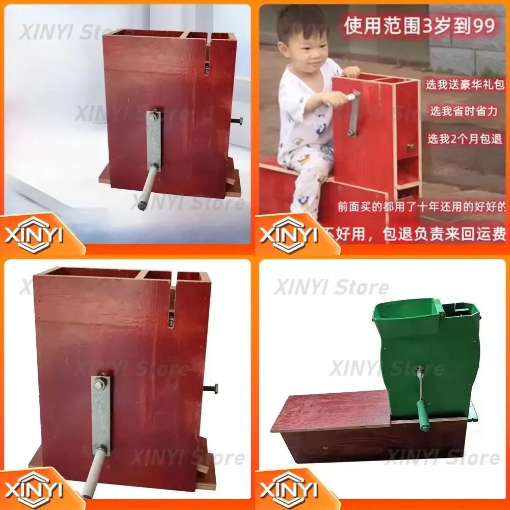 Lotus Seed Shelling Machine for Hand Crank Chestnut Peeling Machine with Stool All-in-One Nut Shell Remover Tool for Manual