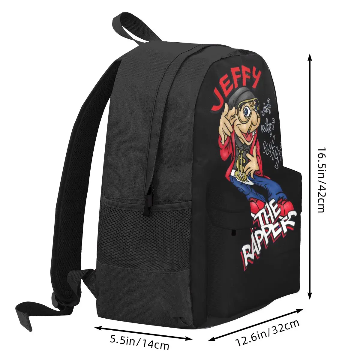 حقائب ظهر Jeffy The Rapper SML للأولاد والبنات حقيبة كتب ذات سعة كبيرة للأطفال حقائب مدرسية للسفر حقيبة كتف
