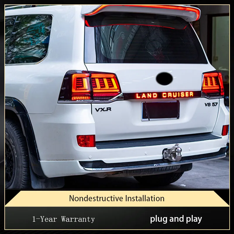 

Taillights For Toyota Land Cruiser 2016-2021 FJ200 LC200 Highlight Rear light Projector Bifocal Lens DRL Signal Lamp Accessories