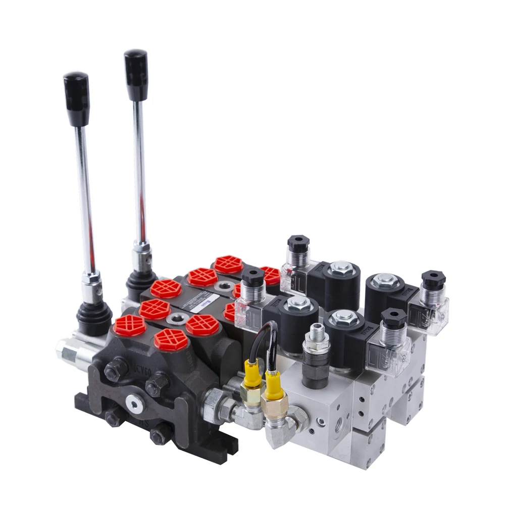 

11 GPM, 3 Spool, 3625 Max PSI, 12V DC Hydraulic Monoblock Solenoid Directional Control Valve