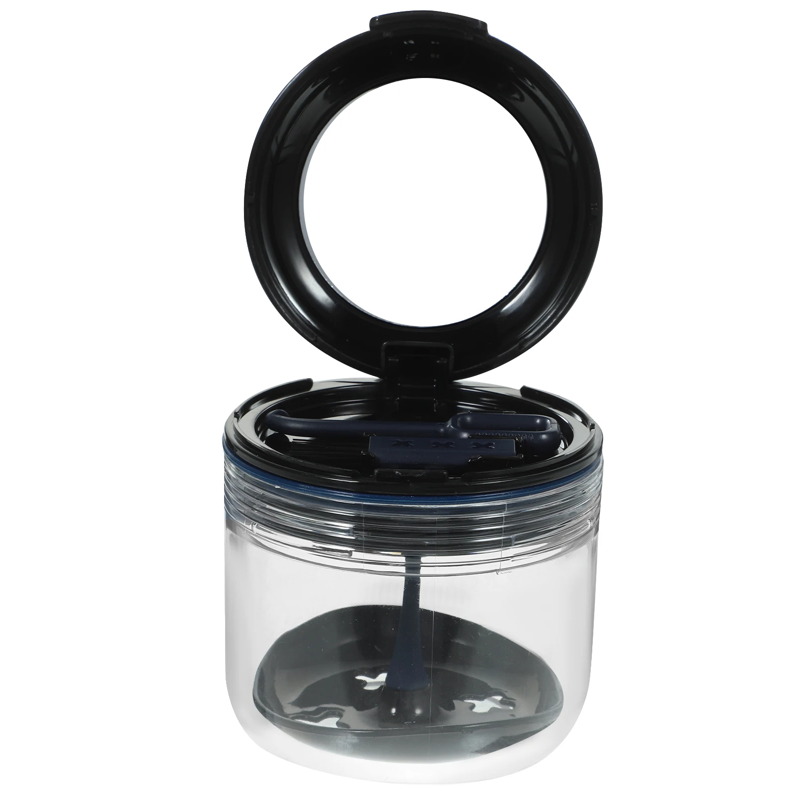 

Seal Box Fake Teeth Container Case Soaking Portable Gem Blue Multi Function Travel Camping Business Trip Oral