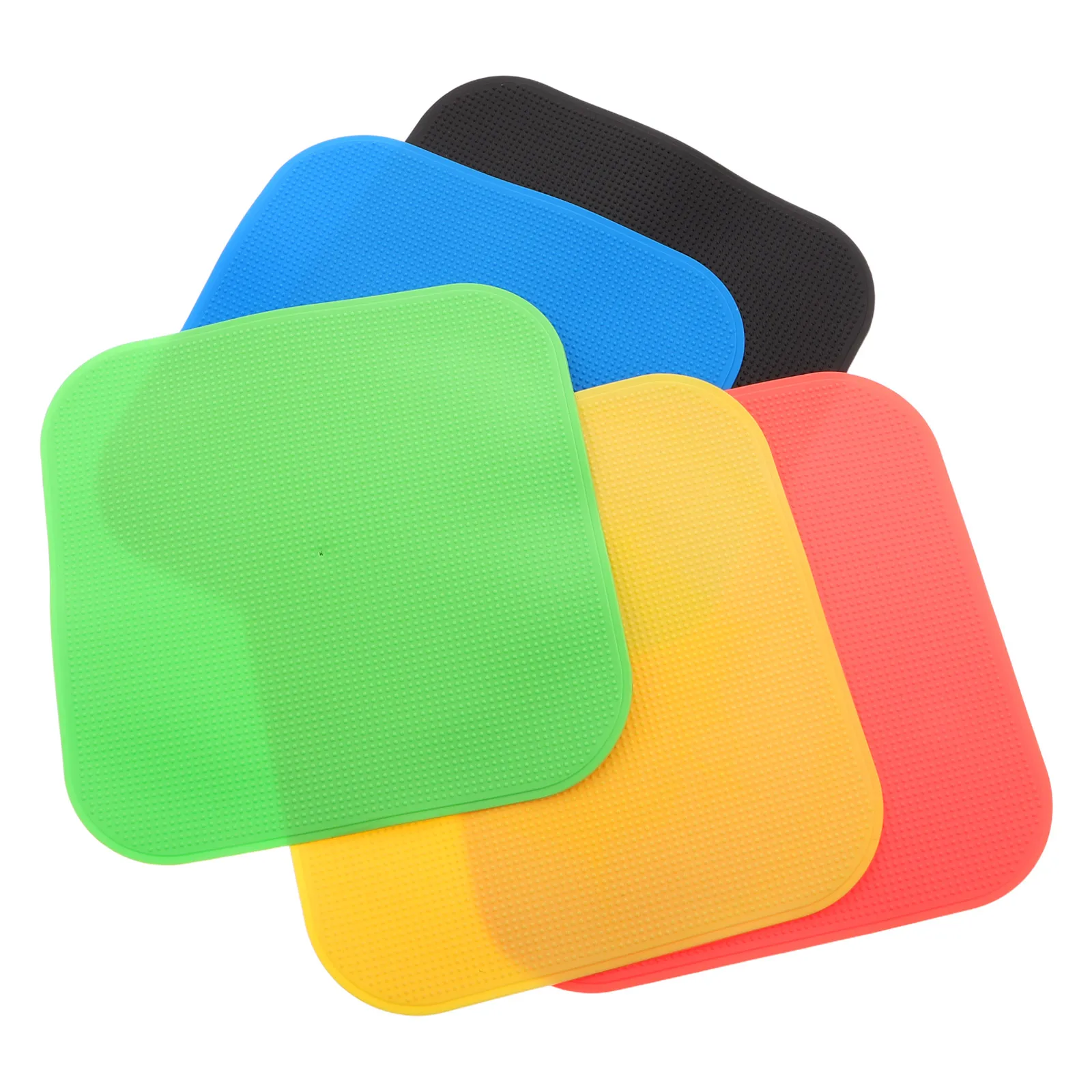 

5PCS Football Flat Logo Disc Sports Training Markers Field Aids No Slip Gym TPE Mat Target Discs Vibrant Colors