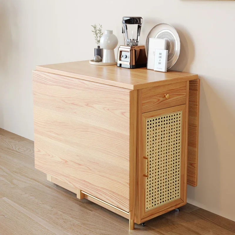 

Складной бытовой обеденный передвижной складной стол и стул из массива дерева