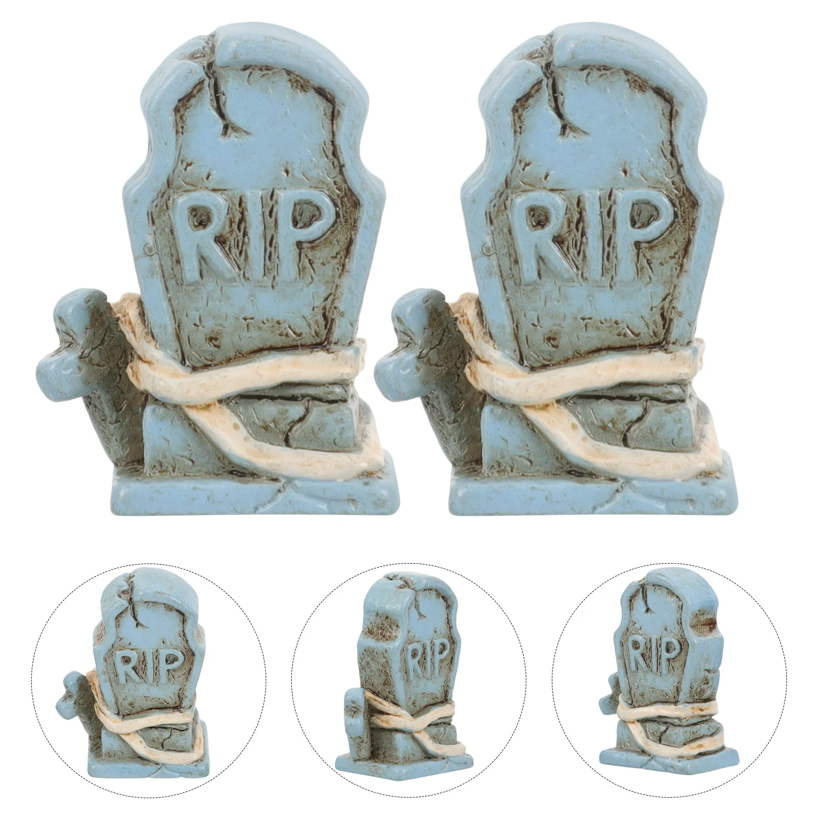 10 Pcs Decor Halloween Tombstone Outdoor Decorations Mini Grave for Cemetery Tombstones