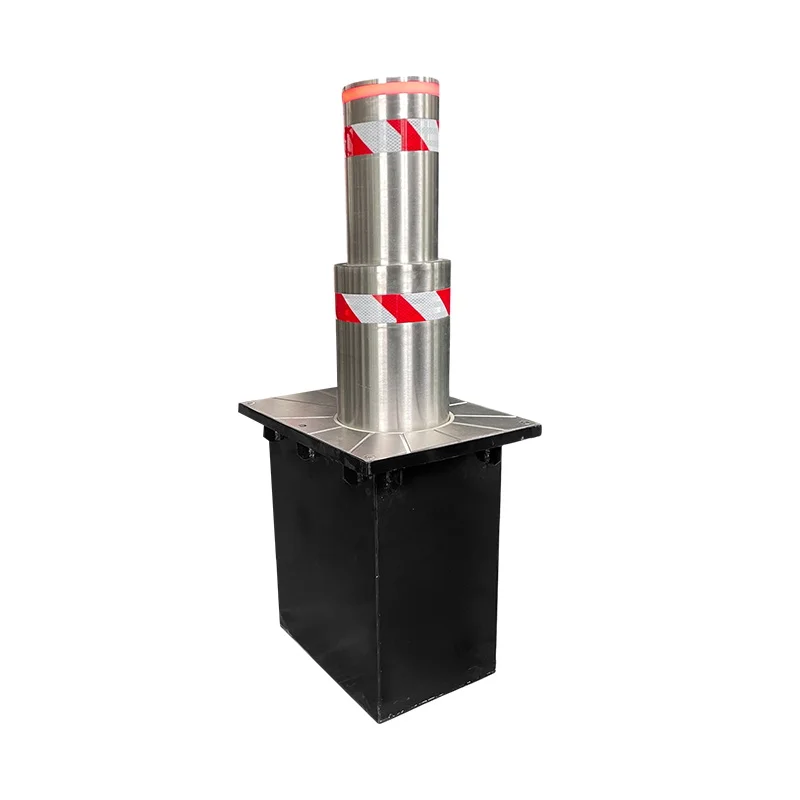 Telescopic hydraulic high impact resistance sectional bollard automatic rising bollard