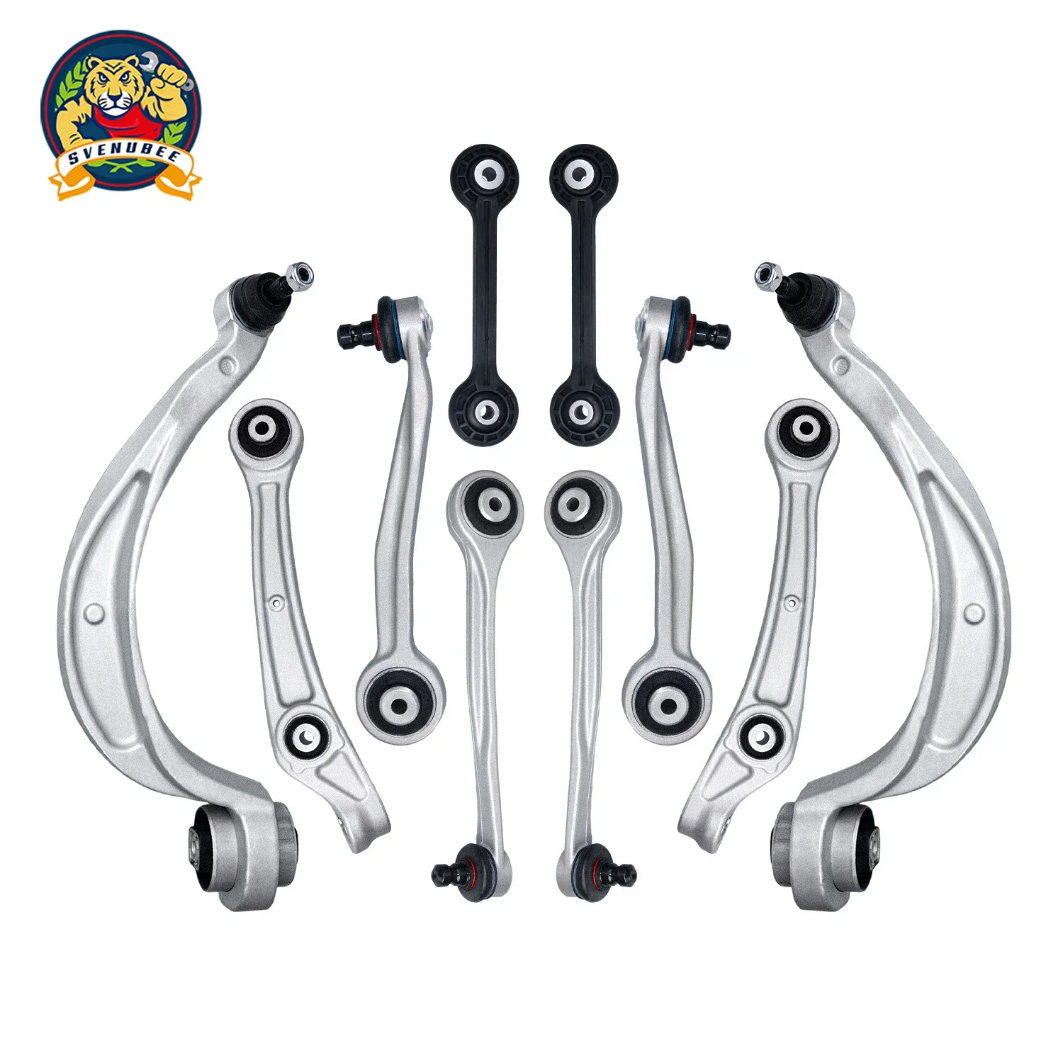 

Svenubee 10Pcs Front Upper Lower Control Arm Stabilizer Bar Links Suspension Kits for Audi A4 A5 Quattro S4 S5 Q5 2008 2009 2010