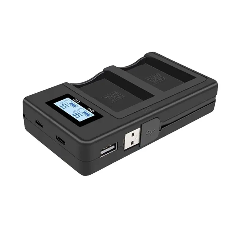 EN-EL14 Dual-Slot Camera Battery With LCD Screen Fast Charging For Nikon D3200 D5100 DTC711.11
