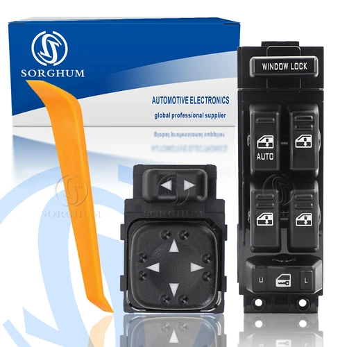 SORGHUM-Interruptor de espejo retrovisor para Chevy Chevrolet Silverado Avalanche Tahoe GMC Sierra, 15720127, 15045085