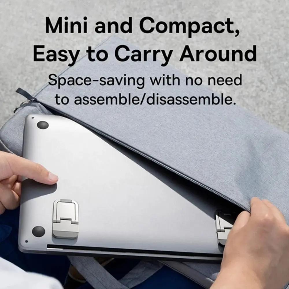 2 teile/satz Faltbare Laptop Stand Tragbare Notebook Unterstützung Halter Einstellbare Riser Kühlung Halterung Universal für Laptop Tablet 4