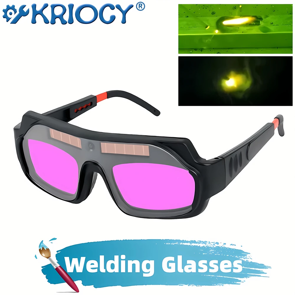 Automatic Darkening Dimming Welding Glasses Argon Arc Welding Solar Goggles Special Anti-glare Eye Protection Glasses Tools