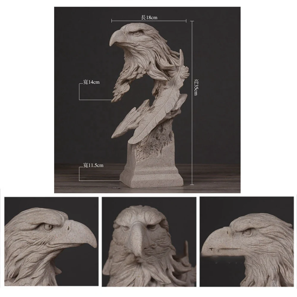 

Grand Exhibition Eagle Ornament Eagle Spreading Wings Opening Gift Office Home Decoration Office Retro Creative Model Ornaments