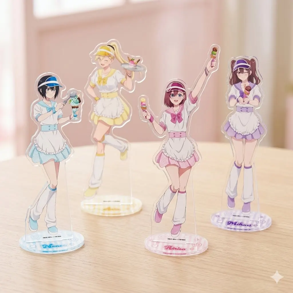 2.5 Dimensional Seduction Nonoa Miharu Amano Ririsa Tachibana Mikari 15cm Acrylic Stand Desk Display Keychain Board Showcase