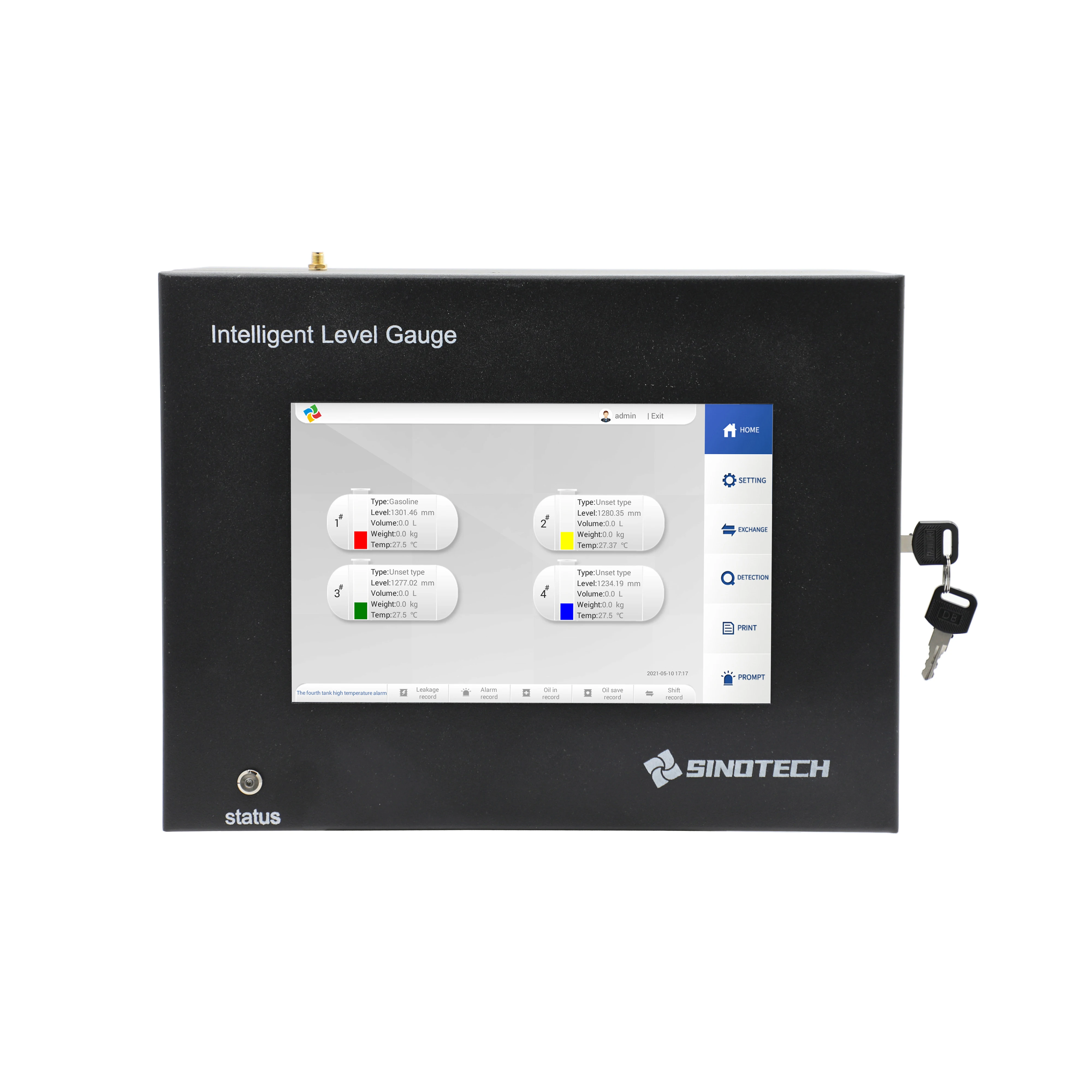 

Service Gas Station Equipment Oil Tank Level Monitor Automatic Gauge Console
