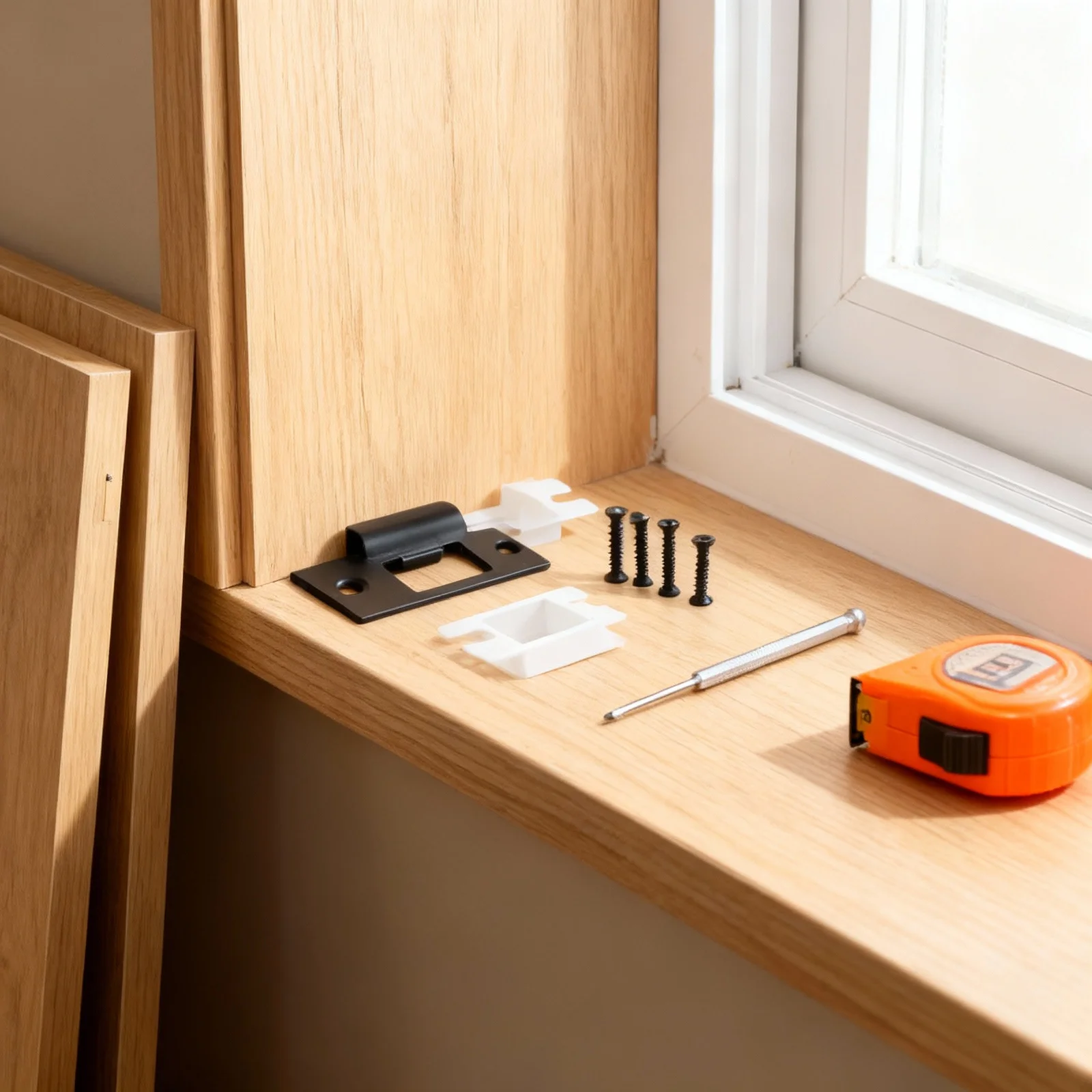 

1 set 1 Set Black Metal Strike Plate For Door Latch Lock Tongue Guide Reinforcement Deadbolt Cover Plate Door Reinforcement Kit