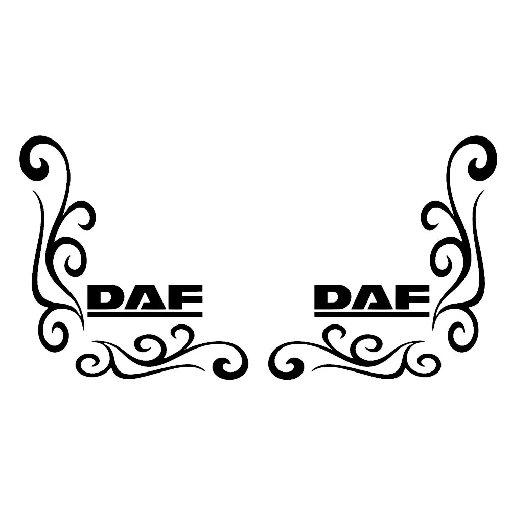For DAF Truck Stickers Daf Axle Style Truck Cab Window Stickers Any Colour Xf Xg Vinyl Decals Pair Set of 2 ﻿