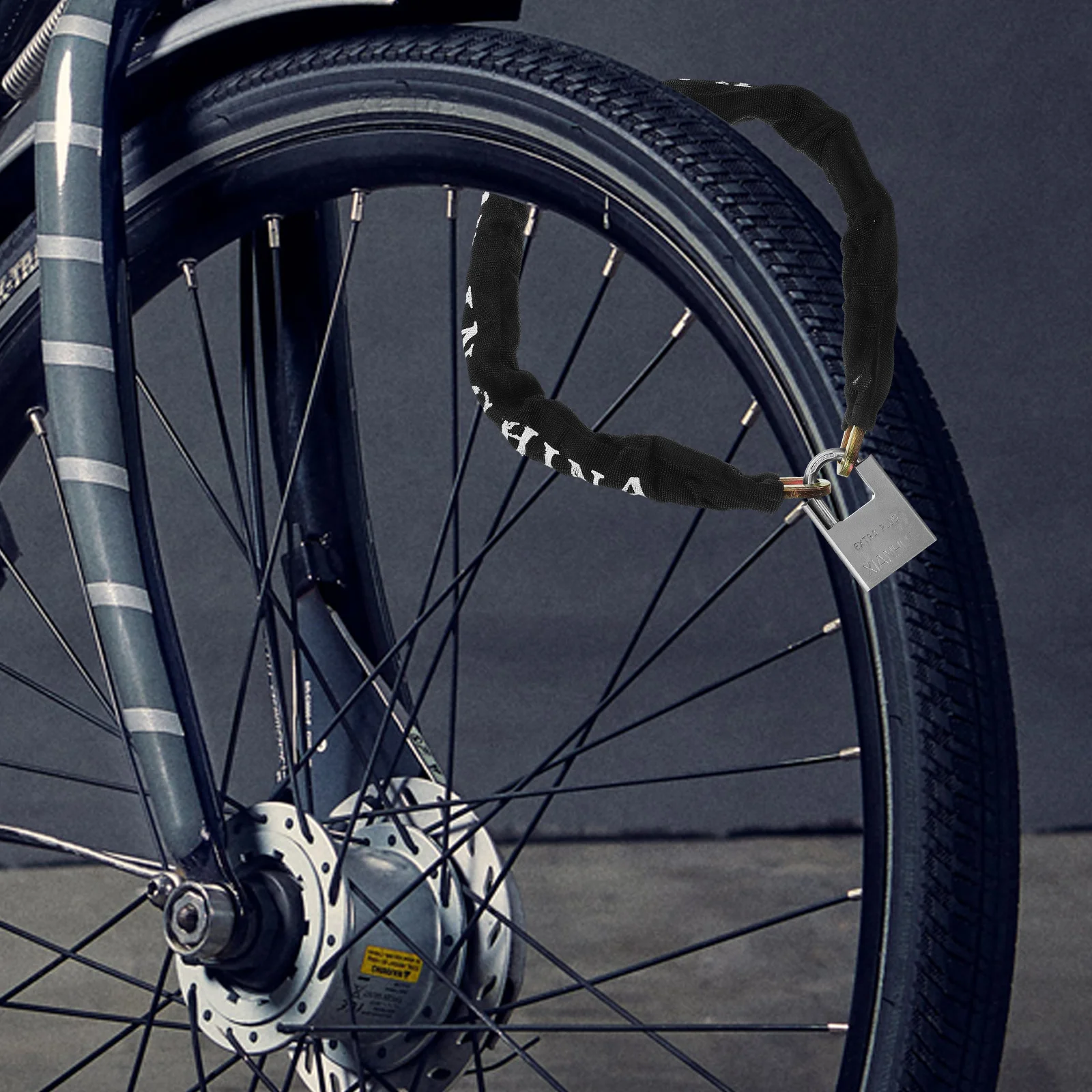 

Bicycle Long Bike Accessories 8mm Chain Horseshoe Steel Cable Lock Cycling Parts Lock Steel Cable Ring Durable Anti Rust