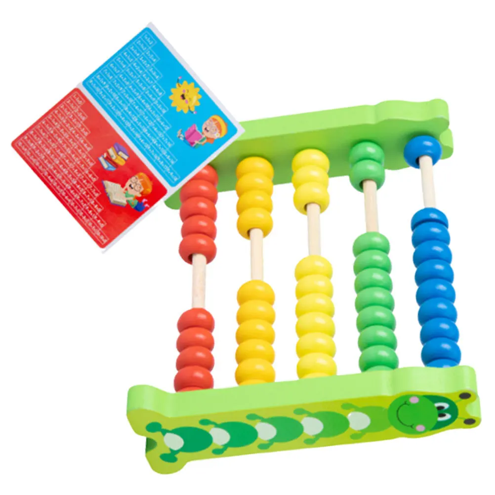 1Pcs Giraffe Calculating Tool Wooden Abacus Educational Supply for Kids Preschool Colorful Numeration Lightweight Durable