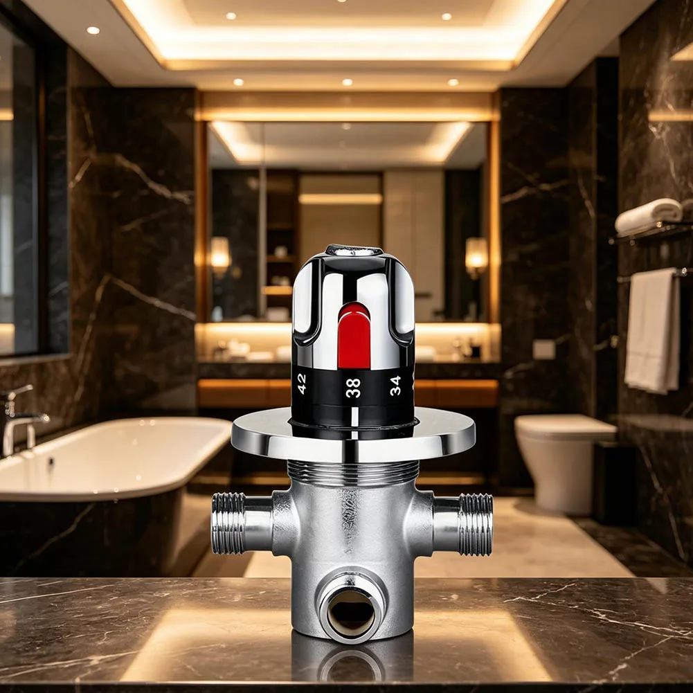 DN15 1/2 Inch Thermostatic Mixing Valve For Shower System Water Temperature Control Valve Bathroom Accessories