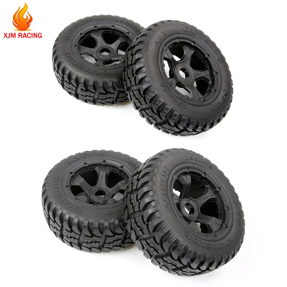 Front or Rear Wheel Tyre X 2pcs Assembly Kit for 1/5 Hpi Rofun Rovan Km Mcd Gtb Racing Baja 5T 5sc Truck Rc Car Parts