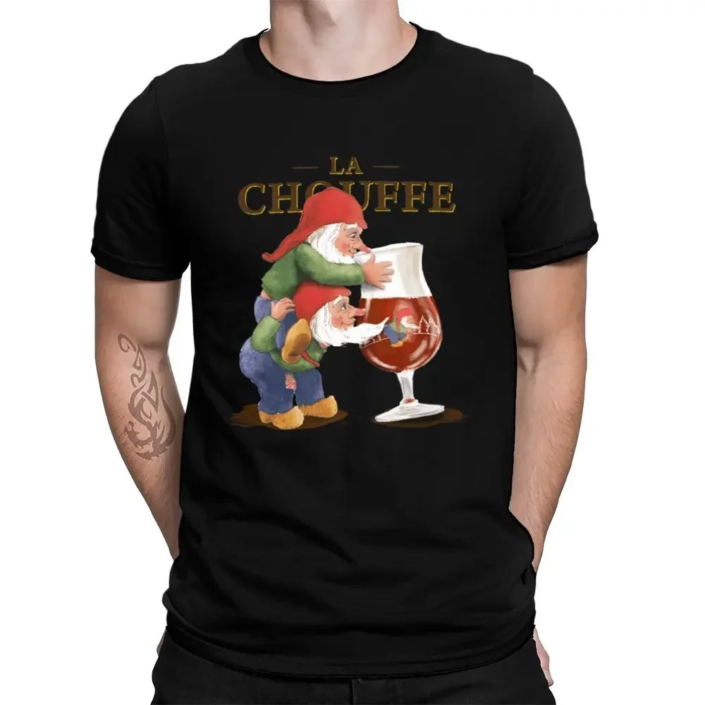 Funny Graphic  Dwarf-Chouffe T Shirt 100% Cotton Dwarf Chouffe La Chouffe Belgium Belgian Beer Big Size 6xl Tee Gift Fashion USA