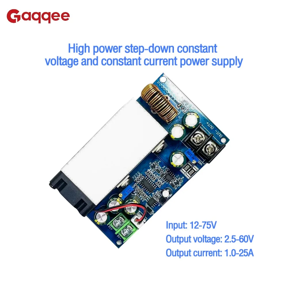 600w DC-DC step-down tensão constante corrente constante módulo de fonte de alimentação ajustável dc 12-75v conversor step-down