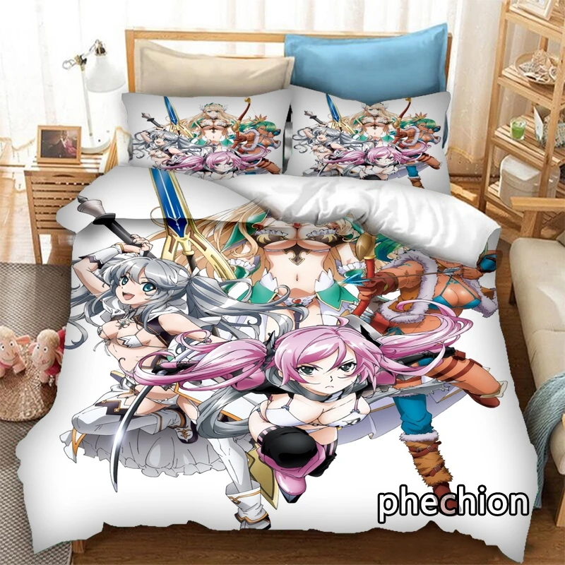 phechion Anime Bikini Warriors 3D Print Bedding Set Duvet Covers Pillowcases One Piece Comforter Bedding Sets Bedclothes K367