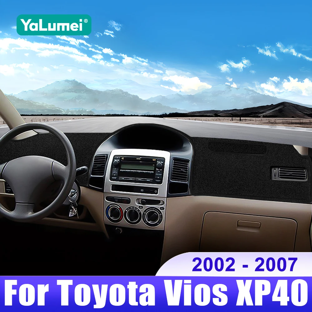

For Toyota Vios 2002 2003 2004 2005 2006 2007 Car Dashboard Cover Dash Mat Sun Shade Instrument Desk Non-slip Pad Accessories