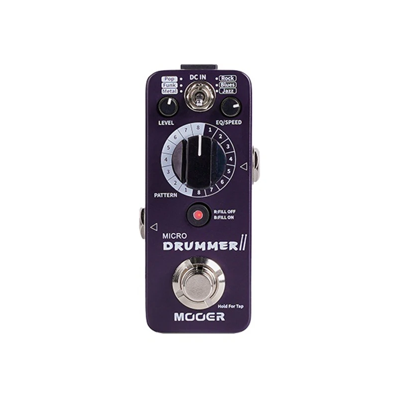 Mooer Micro Drummer Ii Drummachine Monoblock Ondersteunt Fill Paragraaf Plus Bloemen Zoals De Drummer X2