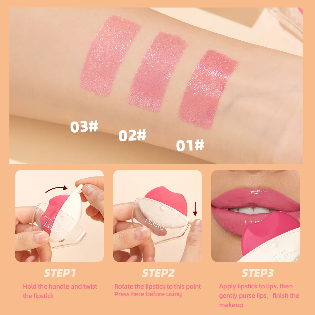 Lazy Lipstick Colors Ever-Changing Temperature Moisturizing Lip Balm Long Lasting Makeup Color Change Lipstick Female Cosmetics