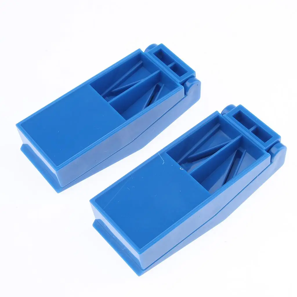 Pill Splitter Case with Stainless Blade Pill Cutting Machine Cutter Pill Organizer Large Compact for Seniors