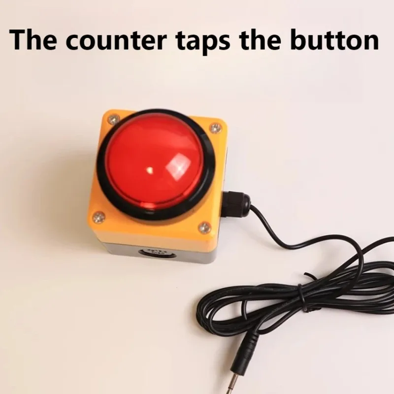 Timer Hand Beat Button, Large Size Game Answer Button Hand Beat Device