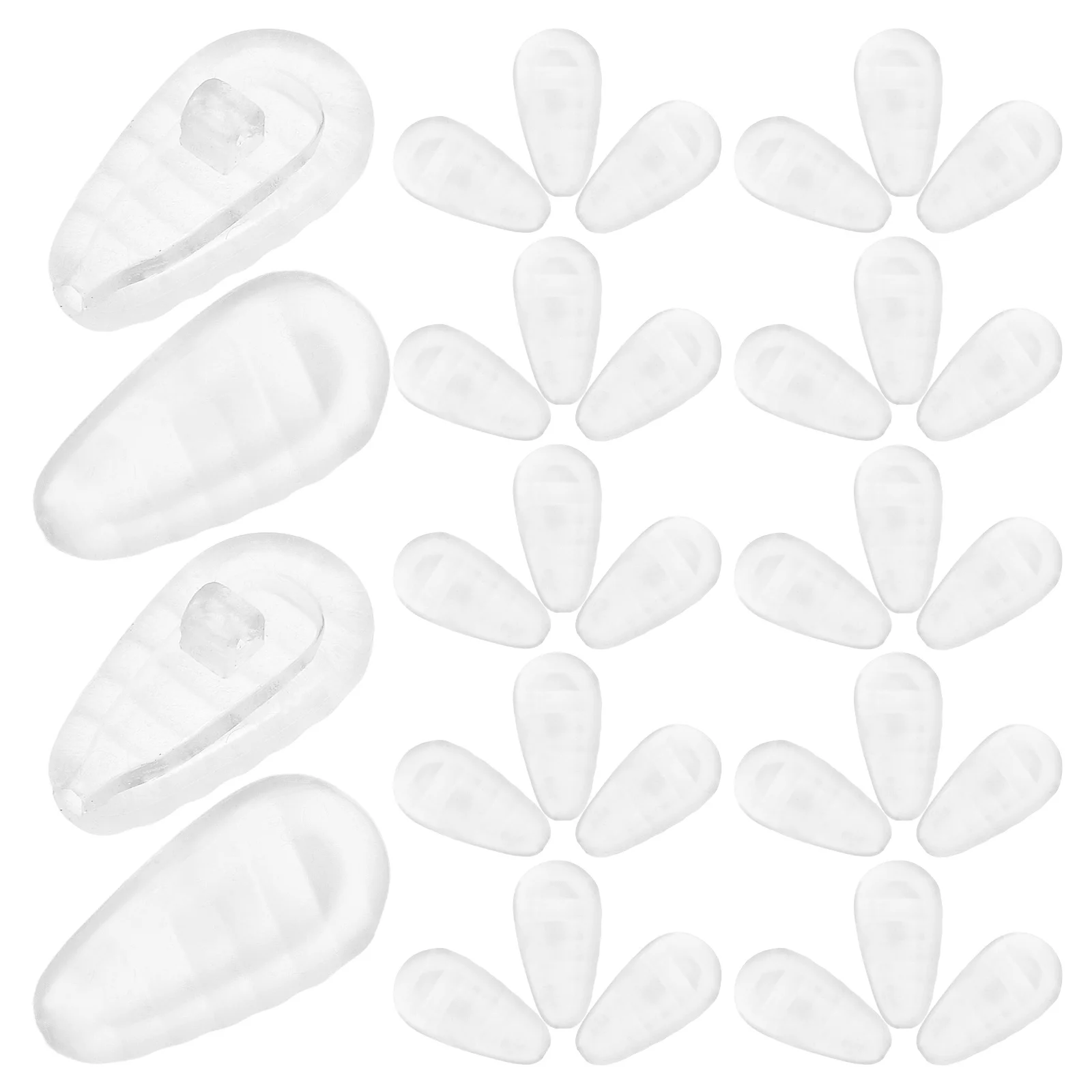 

50Pcs Soft Silicone Non-Slip Nose Pads for Eyeglasses Sunglasses Anti-Slip Cushiony Long-Lasting Eyewear Silicone Nose Pads