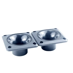 GHXAMP 3 inch 78*78mm Horn Square Household Speaker Sound Column Tweeter Shell Rod KTV Card Pack Short 34mm Screw Mouth ABS 2PCS