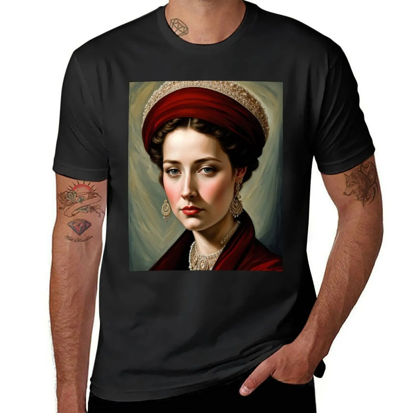 Classic Age Portrait T-Shirt aesthetic clothes shirts graphic tees Blouse anime Men's clothing