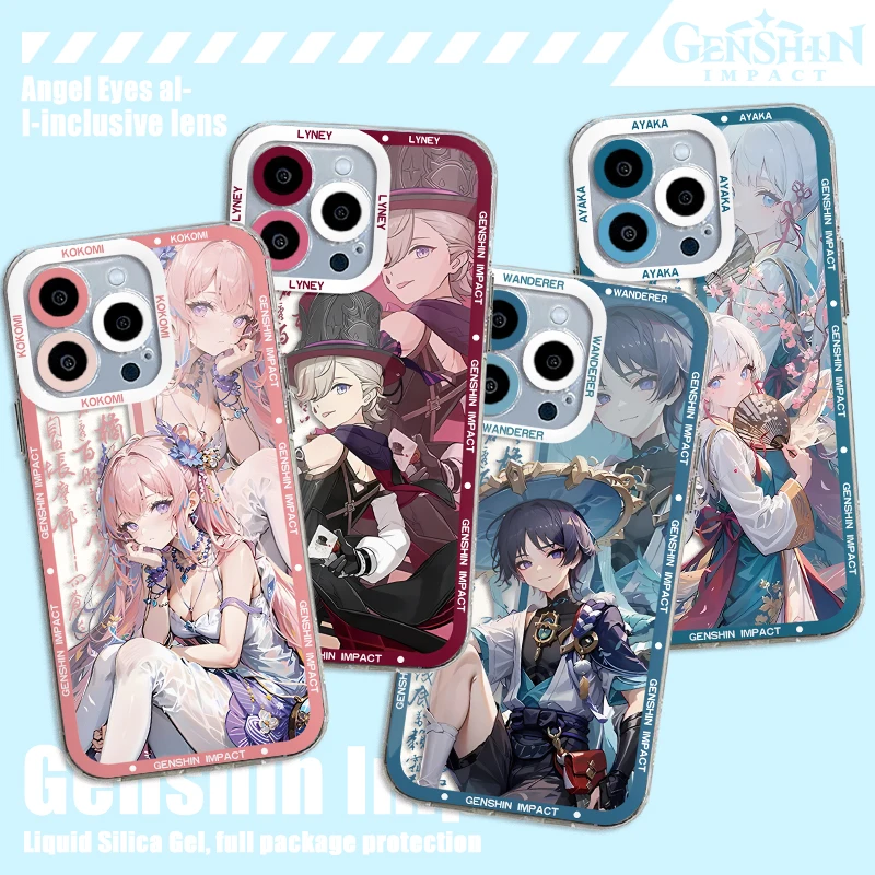 Genshin Impact nahida ayaka Phone Case For Xiaomi Redmi Note 13 12 12C 11 10 10C 13C 10s 9 9s 9A 9T 9C 8 7 Pro Max 4G 5G Cover