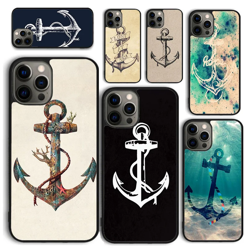 Hope Anchor Anchor sea Phone Case for iPhone 16 15 14 12 13 mini PLUS X XS XR 11 PRO MAX Back Cover Fundas Shell