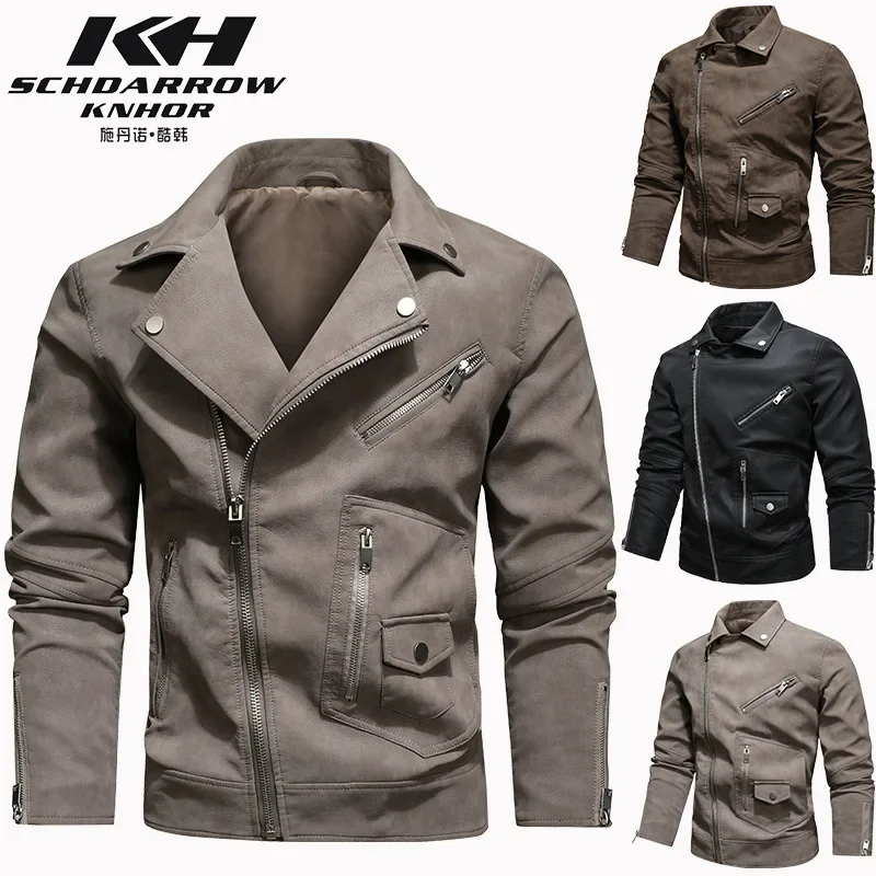 

Winter Men's Leather Jacket Biker Jacket Men Camperas Hombre Invierno 2022 Coat Men Winter Biker Jacket Winter Jacket Men