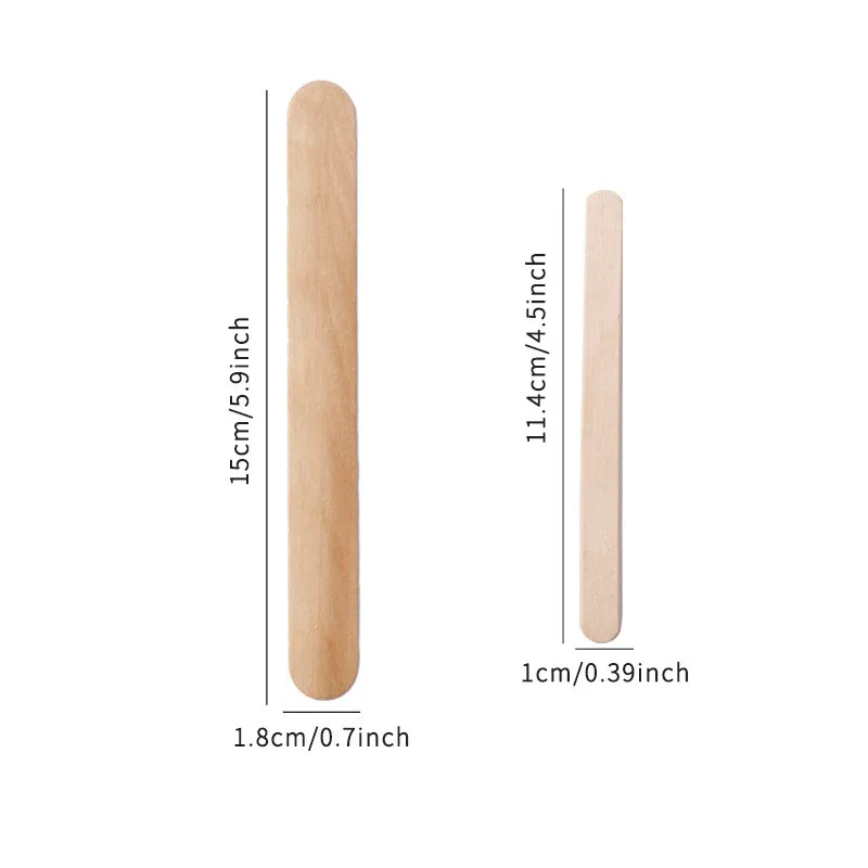 Wax Waxing Hair Removal Wooden Sticks Disposable Woman Skin Care Stirrer Toiletry Kit Wood Tongue Depressor Spatula Waxing Stick