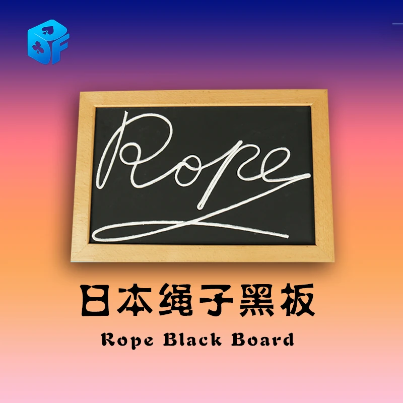 Rope Black Board Write Rope Appearing In the Board Magic Tricks Professional Magician Stage Illusion Gimmick Funny Mentalism