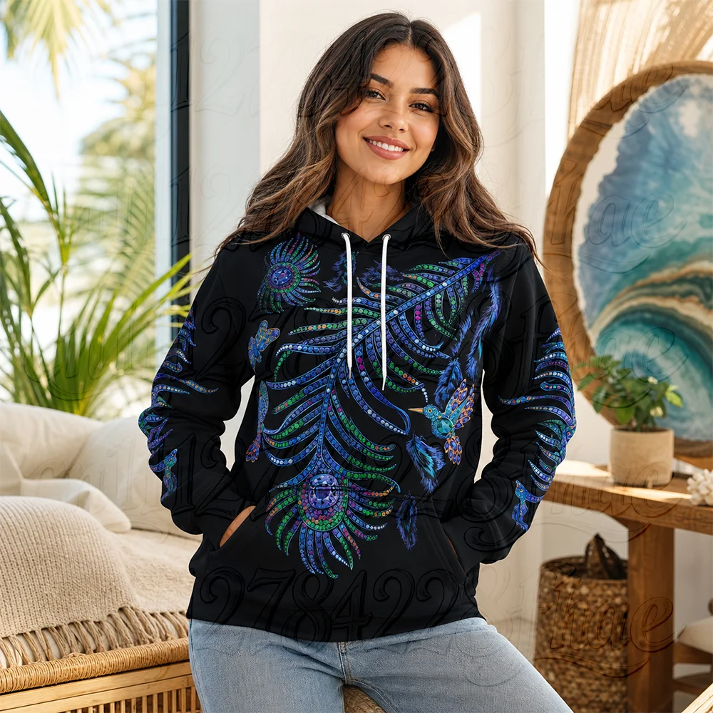 Women's Warm Hoodie Sweatshirt Aesthetic Long Sleeve Graphic Winter Hooded Top Vintage Casual Streetwear Y2K Autumn Fashion Wear