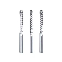 10PCS 3.175x12/15/17/22x38mm Single Edge Spiral Milling Cutter Solid Wood Cutting Knife CNC Numerical Control Tool