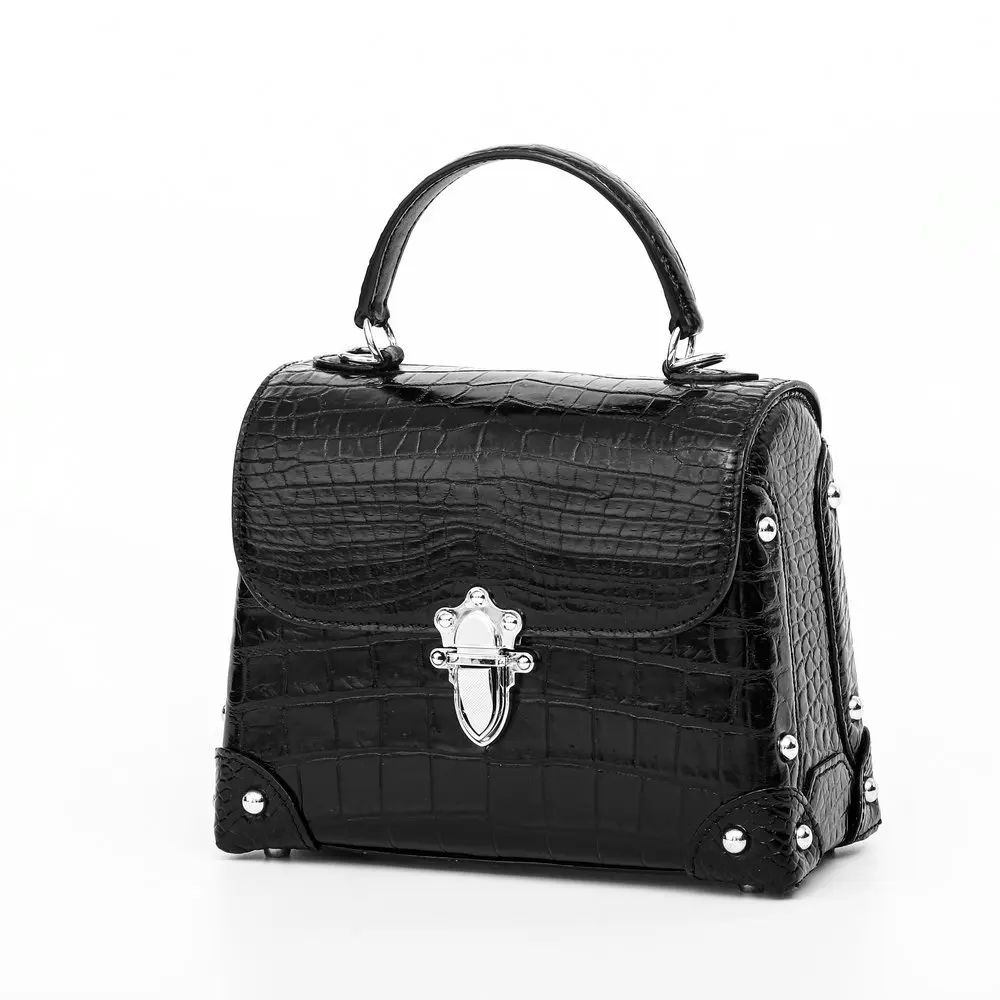 

2023 New Luxury Crocodile Belly Women's Bag Fashion Genuine Leather Lady Handbag High Grade Small Square Bag Real Leather Bag 45