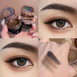 Light Brown Eyebrow Powder Palette Long Lasting Color Rendering Matte Eyebrow Enhancer Contouring Shadow Hairline Brow Powder