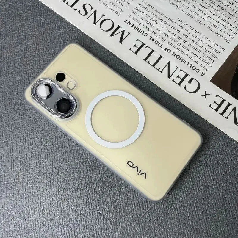 ل VIVO V60 V 60 كاميرا طبقة حماية MagSafe غطاء الهاتف ل VIVO S30 S 30 لينة سيليكون واضح غطاء مقاوم للصدمات الوفير