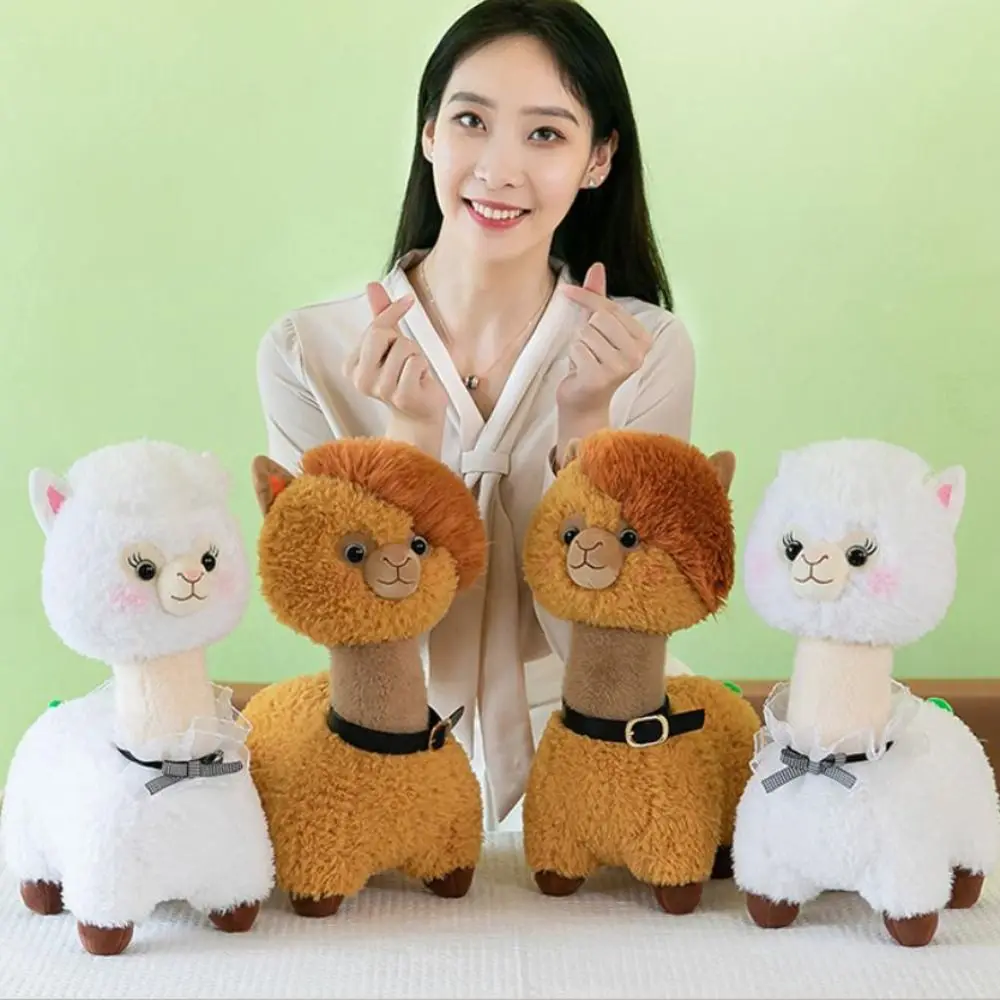 Animais Alpaca PP Algodão Pequeno Cordeiro Coleção Fofo Alpaca Soft Ins Animais Recheados Crianças