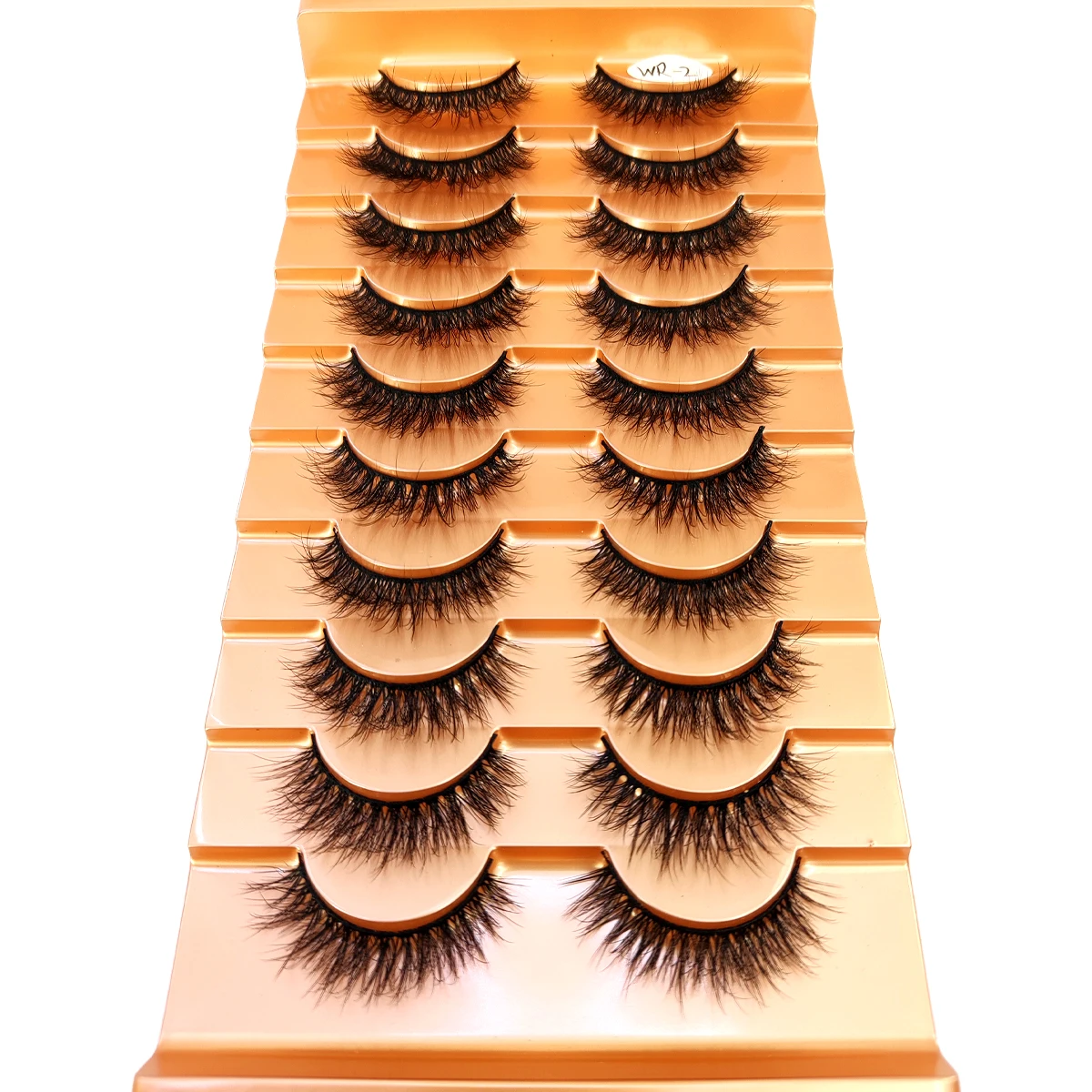 10 pairs of eyelashes makeup soft fluffy 3D artificial mink false eyelashes soft full thickness Wispy natural false eyelashes