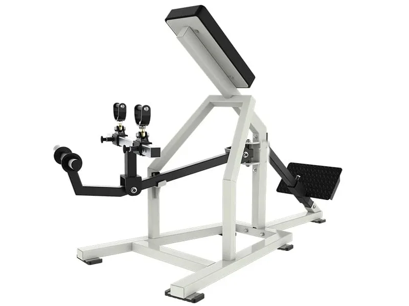High-quality commercial anti-skid pedal board loading professional free weight reloading rod row machine with ergonomic handle