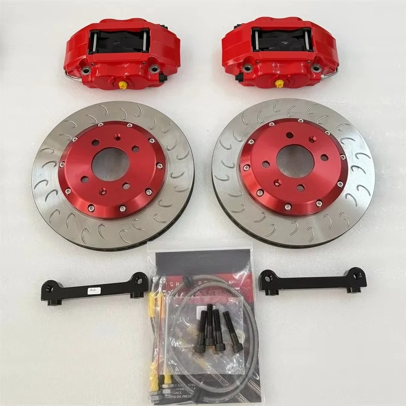 New 4 Piston Auto Car Brake System 380mm Aluminum Disc Big Brake Kit